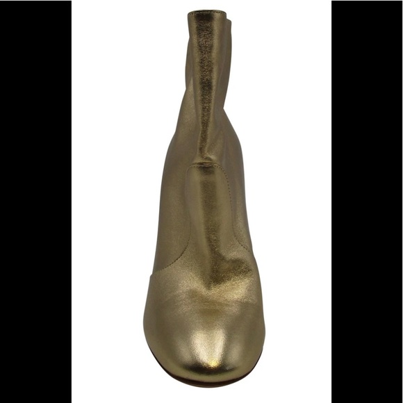 Gianvito Rossi Shiny Gold Ankle Boots - Picture 4 of 12